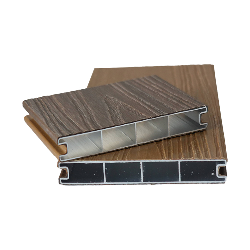 SRL-AL 138*23mm Terase WPC rezistente la foc, impermeabile cu aluminiu coextrudat